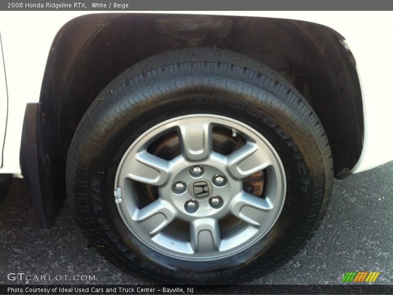 White / Beige 2008 Honda Ridgeline RTX