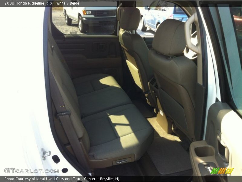 White / Beige 2008 Honda Ridgeline RTX