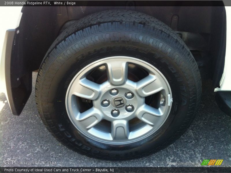 White / Beige 2008 Honda Ridgeline RTX