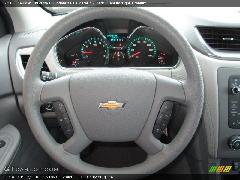 Atlantis Blue Metallic / Dark Titanium/Light Titanium 2013 Chevrolet Traverse LS