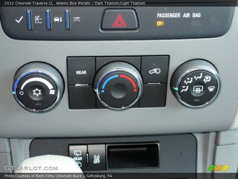 Atlantis Blue Metallic / Dark Titanium/Light Titanium 2013 Chevrolet Traverse LS
