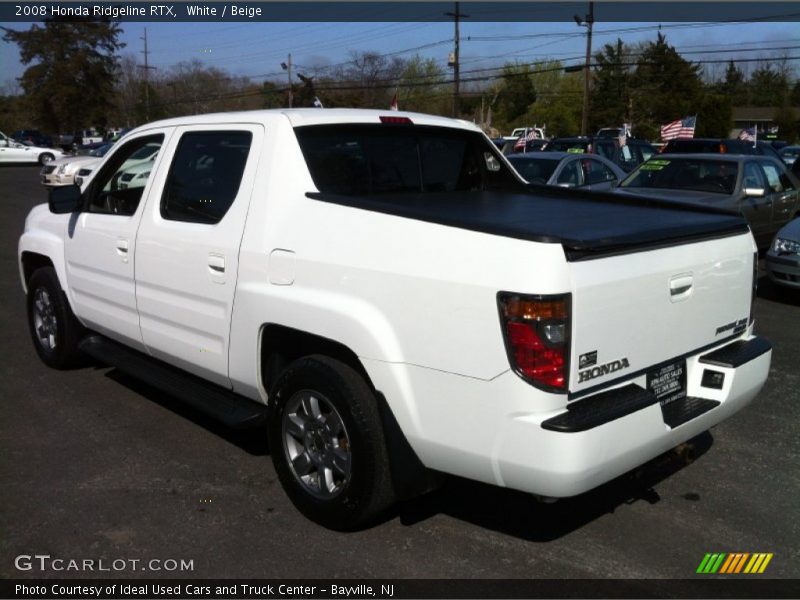 White / Beige 2008 Honda Ridgeline RTX