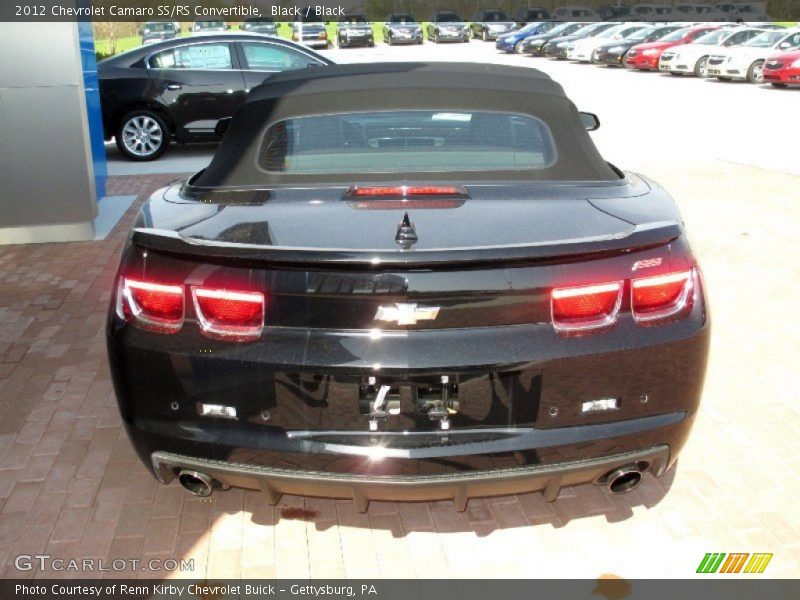 Black / Black 2012 Chevrolet Camaro SS/RS Convertible
