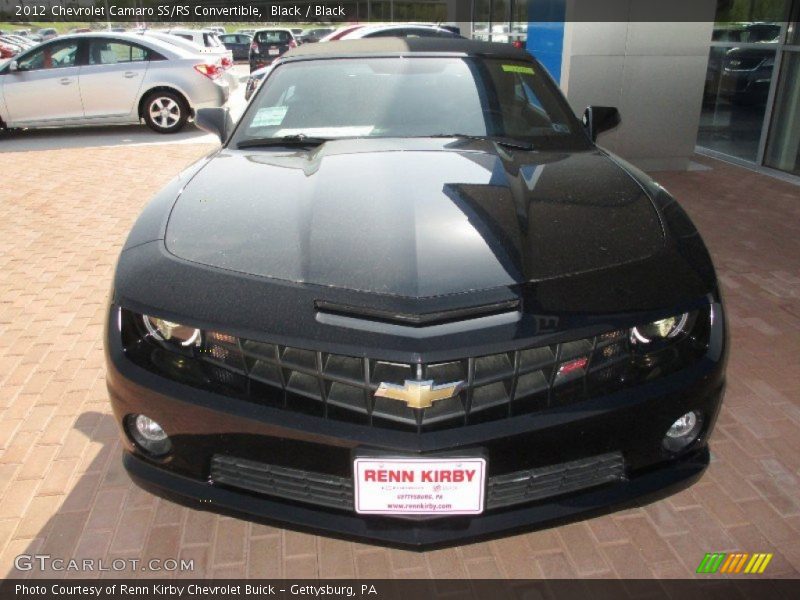 Black / Black 2012 Chevrolet Camaro SS/RS Convertible