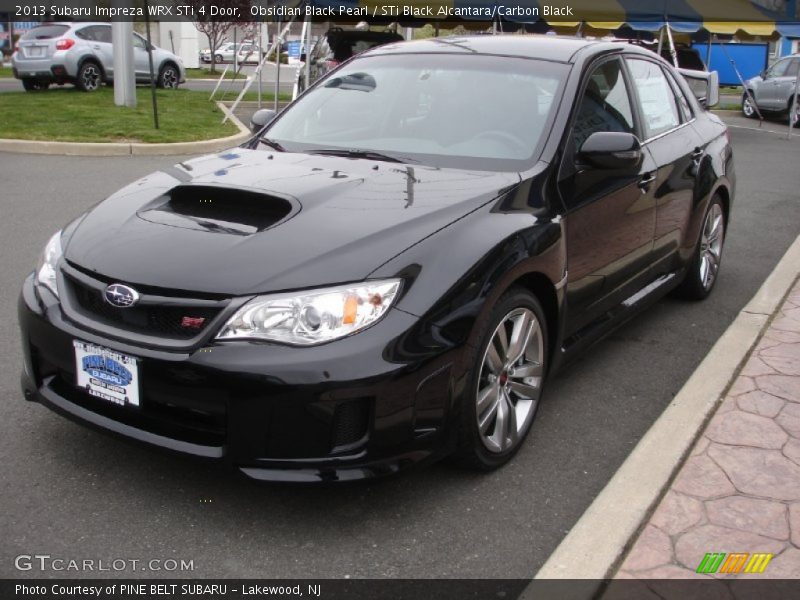 Obsidian Black Pearl / STi Black Alcantara/Carbon Black 2013 Subaru Impreza WRX STi 4 Door