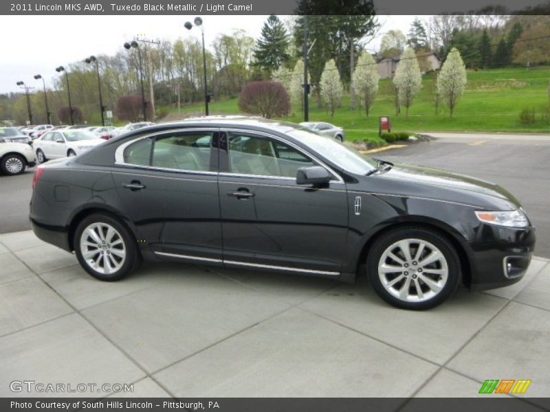 Tuxedo Black Metallic / Light Camel 2011 Lincoln MKS AWD