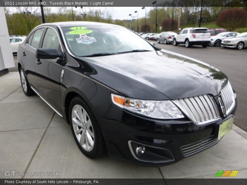Tuxedo Black Metallic / Light Camel 2011 Lincoln MKS AWD