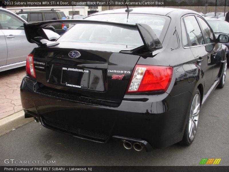 Obsidian Black Pearl / STi Black Alcantara/Carbon Black 2013 Subaru Impreza WRX STi 4 Door