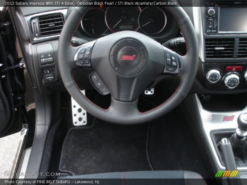 Obsidian Black Pearl / STi Black Alcantara/Carbon Black 2013 Subaru Impreza WRX STi 4 Door