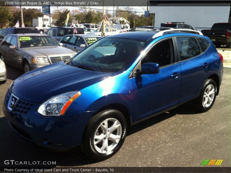 Indigo Blue Metallic / Gray 2008 Nissan Rogue SL AWD