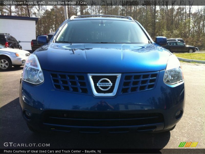 Indigo Blue Metallic / Gray 2008 Nissan Rogue SL AWD