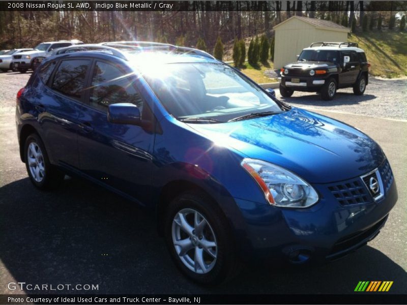 Indigo Blue Metallic / Gray 2008 Nissan Rogue SL AWD