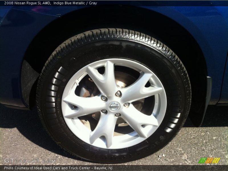 Indigo Blue Metallic / Gray 2008 Nissan Rogue SL AWD