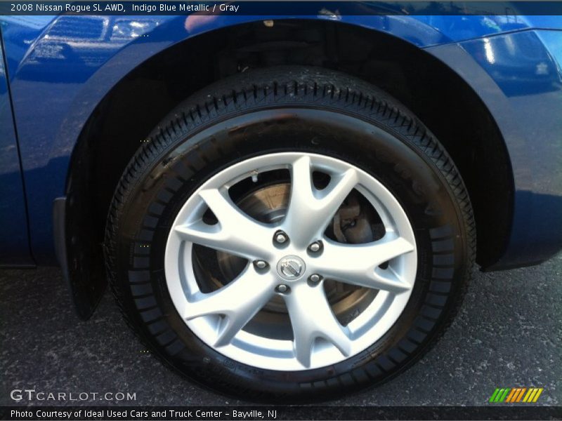 Indigo Blue Metallic / Gray 2008 Nissan Rogue SL AWD