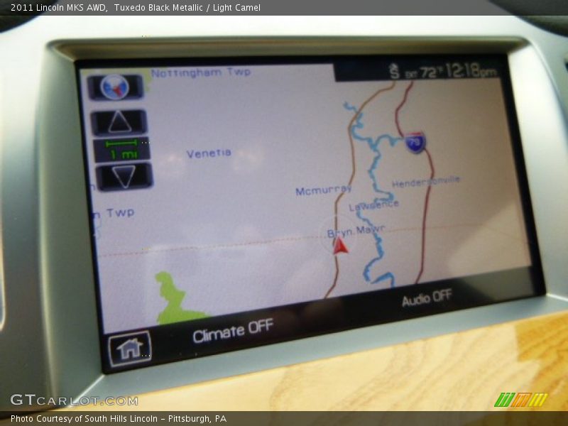 Navigation of 2011 MKS AWD