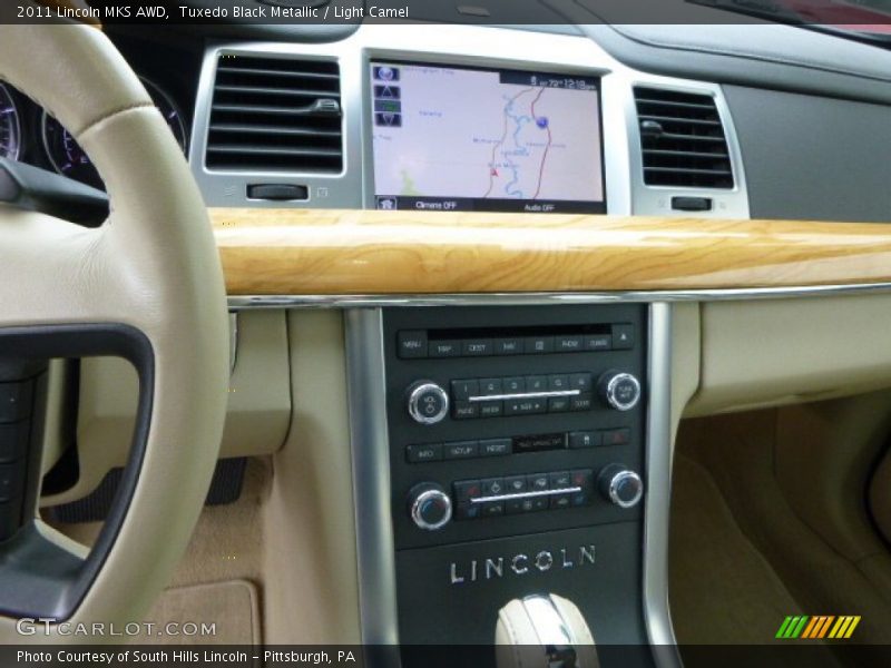 Tuxedo Black Metallic / Light Camel 2011 Lincoln MKS AWD