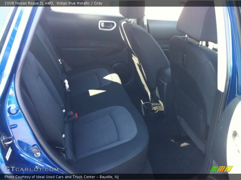 Indigo Blue Metallic / Gray 2008 Nissan Rogue SL AWD