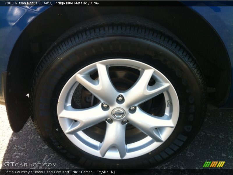 Indigo Blue Metallic / Gray 2008 Nissan Rogue SL AWD