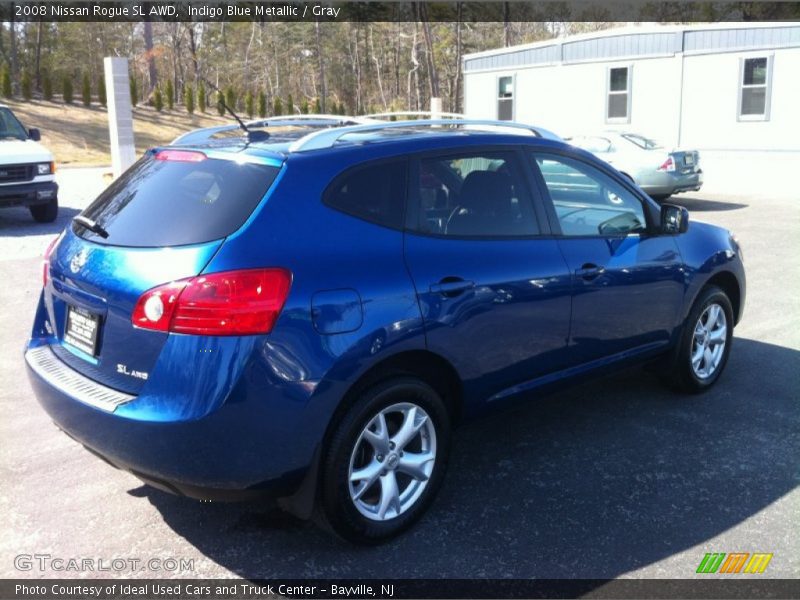 Indigo Blue Metallic / Gray 2008 Nissan Rogue SL AWD