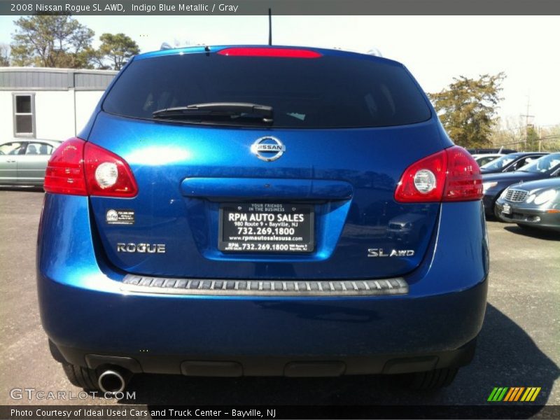 Indigo Blue Metallic / Gray 2008 Nissan Rogue SL AWD