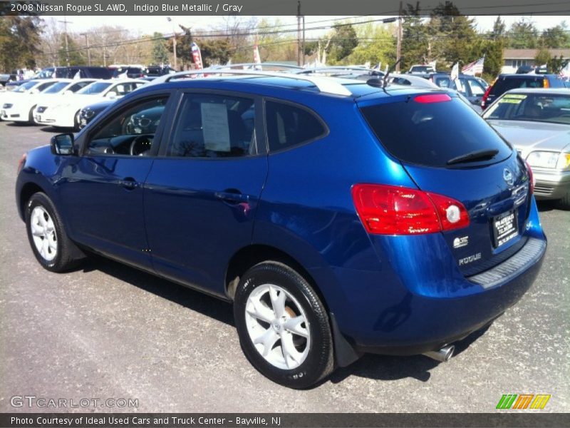 Indigo Blue Metallic / Gray 2008 Nissan Rogue SL AWD