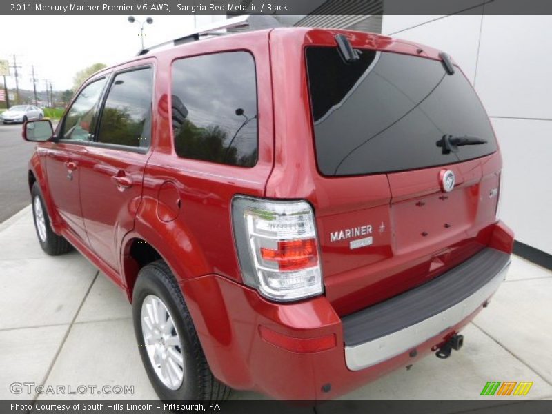 Sangria Red Metallic / Black 2011 Mercury Mariner Premier V6 AWD