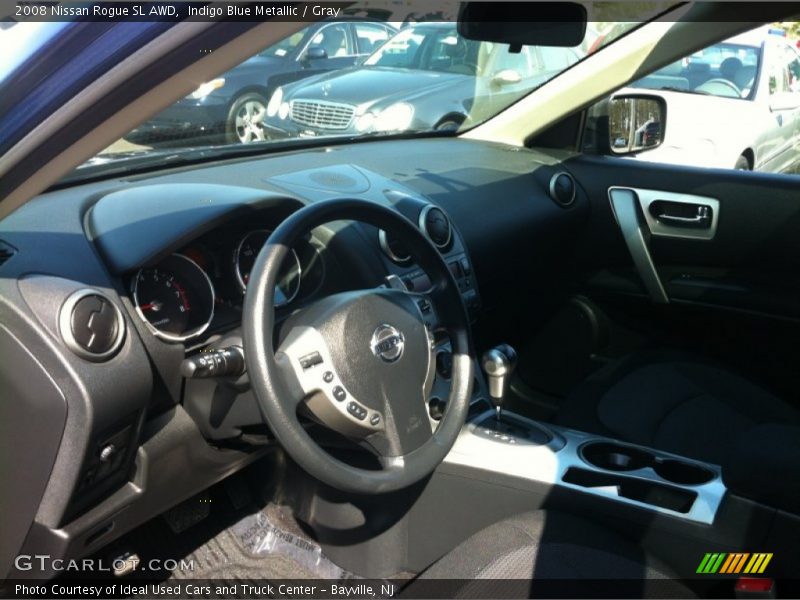 Indigo Blue Metallic / Gray 2008 Nissan Rogue SL AWD