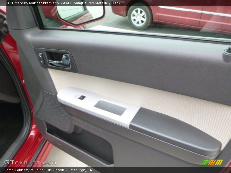 Sangria Red Metallic / Black 2011 Mercury Mariner Premier V6 AWD