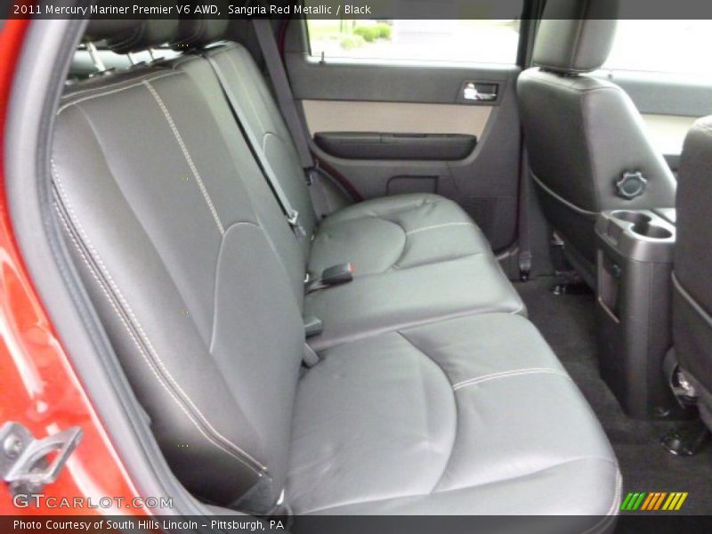 Rear Seat of 2011 Mariner Premier V6 AWD