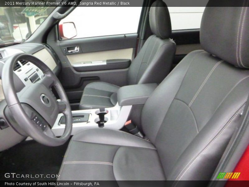 Front Seat of 2011 Mariner Premier V6 AWD