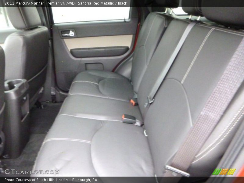 Rear Seat of 2011 Mariner Premier V6 AWD