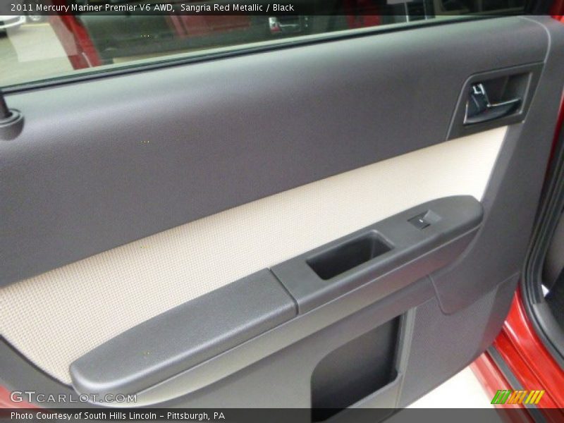 Sangria Red Metallic / Black 2011 Mercury Mariner Premier V6 AWD