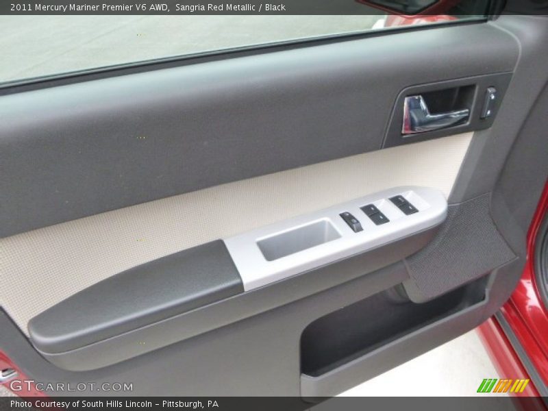 Sangria Red Metallic / Black 2011 Mercury Mariner Premier V6 AWD