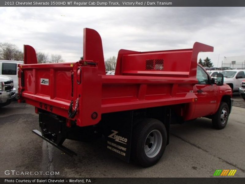 Victory Red / Dark Titanium 2013 Chevrolet Silverado 3500HD WT Regular Cab Dump Truck