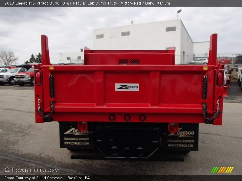 Victory Red / Dark Titanium 2013 Chevrolet Silverado 3500HD WT Regular Cab Dump Truck