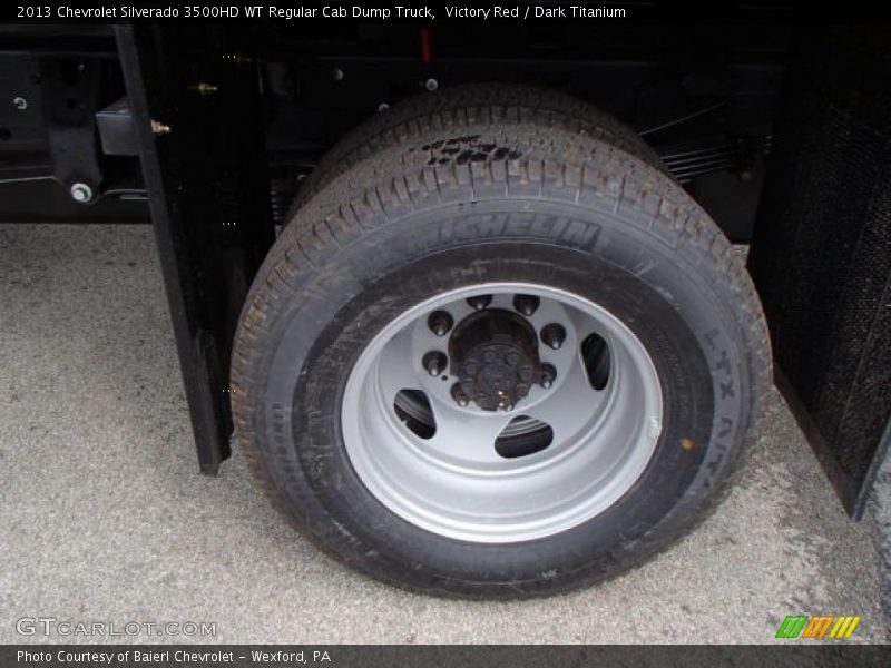 Victory Red / Dark Titanium 2013 Chevrolet Silverado 3500HD WT Regular Cab Dump Truck