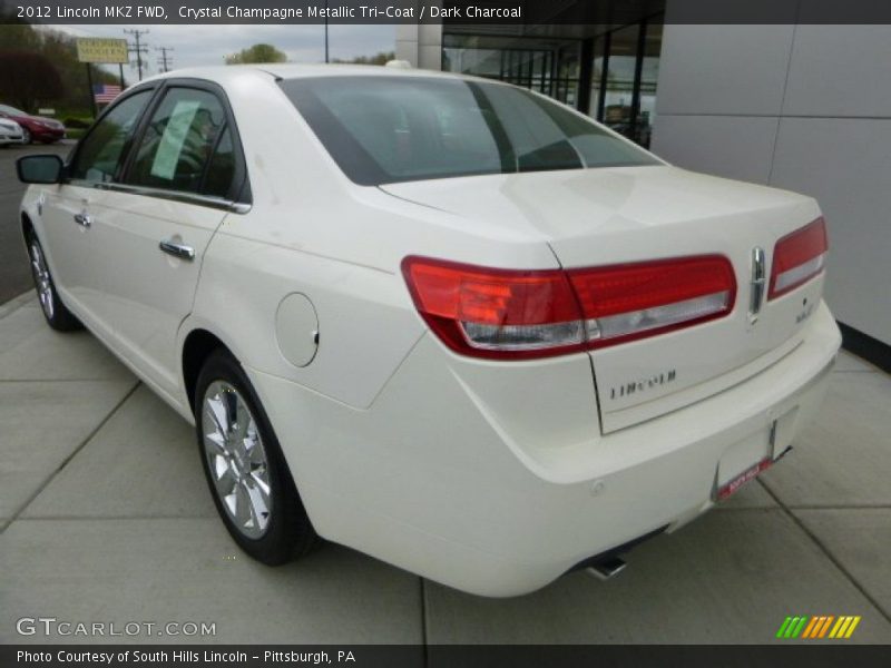 Crystal Champagne Metallic Tri-Coat / Dark Charcoal 2012 Lincoln MKZ FWD