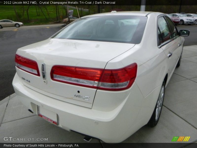 Crystal Champagne Metallic Tri-Coat / Dark Charcoal 2012 Lincoln MKZ FWD