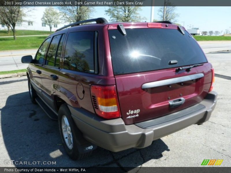 Dark Garnet Red Pearl / Dark Slate Gray 2003 Jeep Grand Cherokee Laredo 4x4