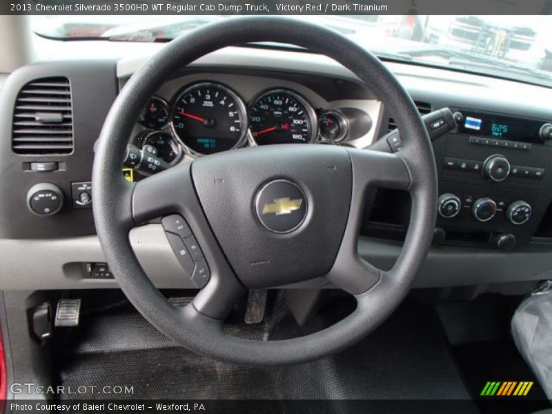 Victory Red / Dark Titanium 2013 Chevrolet Silverado 3500HD WT Regular Cab Dump Truck
