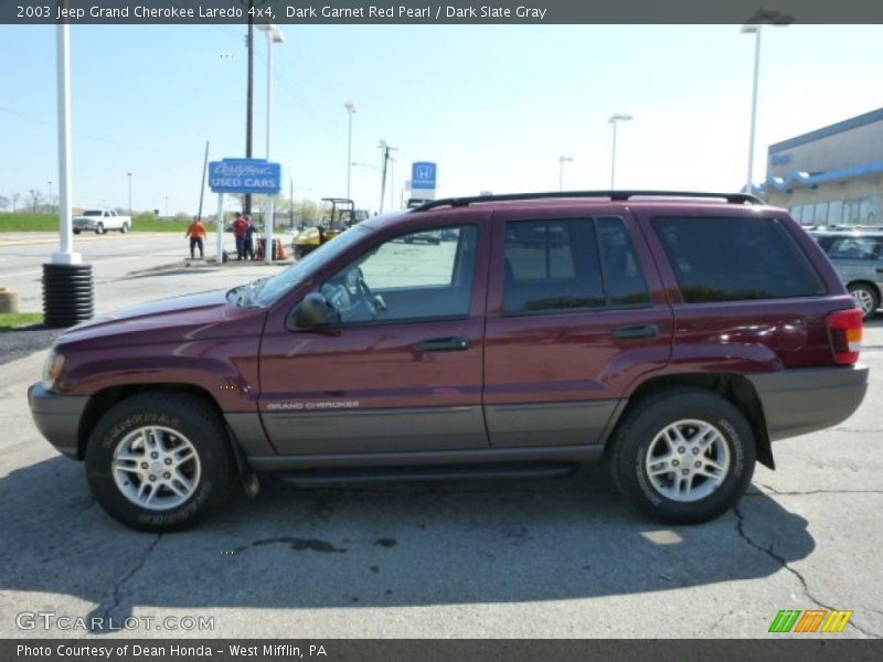 Dark Garnet Red Pearl / Dark Slate Gray 2003 Jeep Grand Cherokee Laredo 4x4