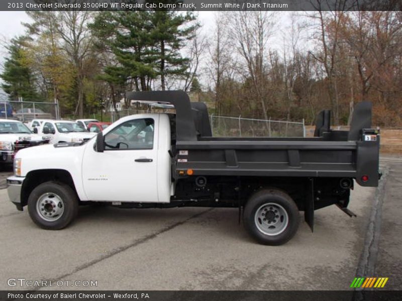 Summit White / Dark Titanium 2013 Chevrolet Silverado 3500HD WT Regular Cab Dump Truck