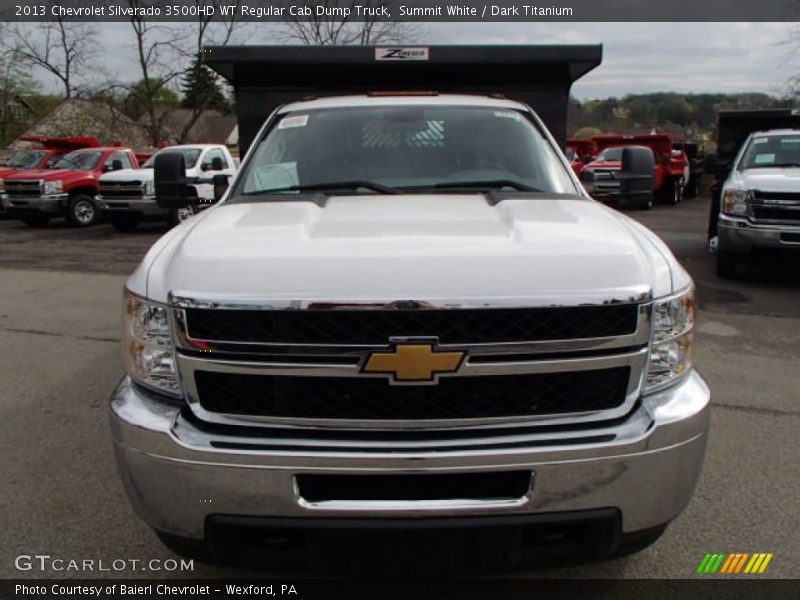 Summit White / Dark Titanium 2013 Chevrolet Silverado 3500HD WT Regular Cab Dump Truck