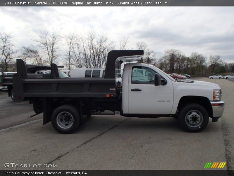 Summit White / Dark Titanium 2013 Chevrolet Silverado 3500HD WT Regular Cab Dump Truck