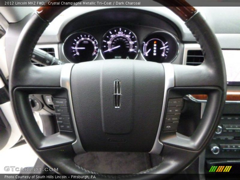 Crystal Champagne Metallic Tri-Coat / Dark Charcoal 2012 Lincoln MKZ FWD