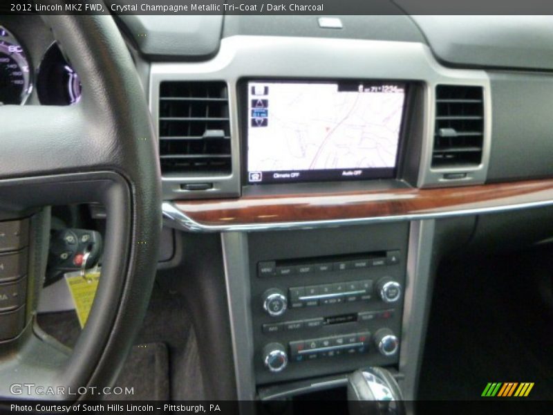 Crystal Champagne Metallic Tri-Coat / Dark Charcoal 2012 Lincoln MKZ FWD