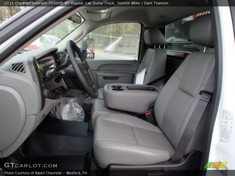 Summit White / Dark Titanium 2013 Chevrolet Silverado 3500HD WT Regular Cab Dump Truck