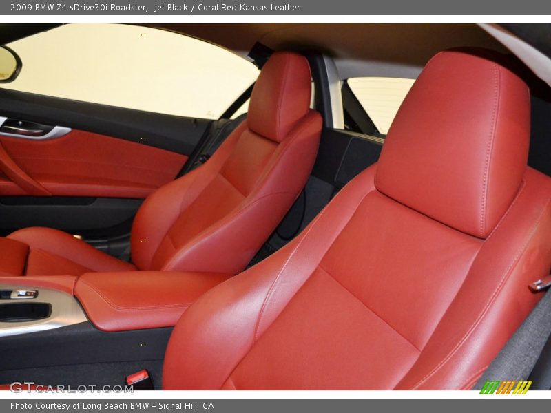 Jet Black / Coral Red Kansas Leather 2009 BMW Z4 sDrive30i Roadster