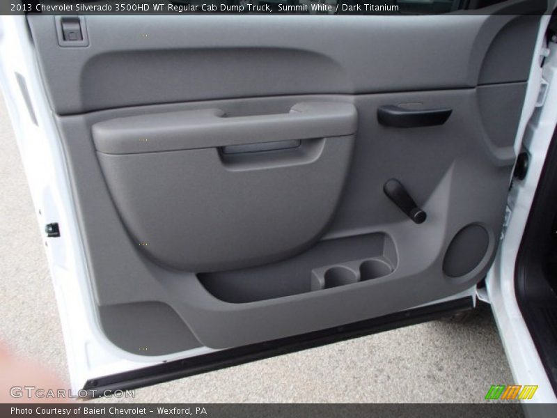 Summit White / Dark Titanium 2013 Chevrolet Silverado 3500HD WT Regular Cab Dump Truck