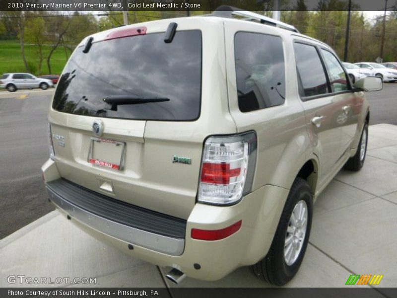 Gold Leaf Metallic / Stone 2010 Mercury Mariner V6 Premier 4WD